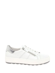 Gabor Quench Leather Sport Casual White Shoes - Image 1 of 5