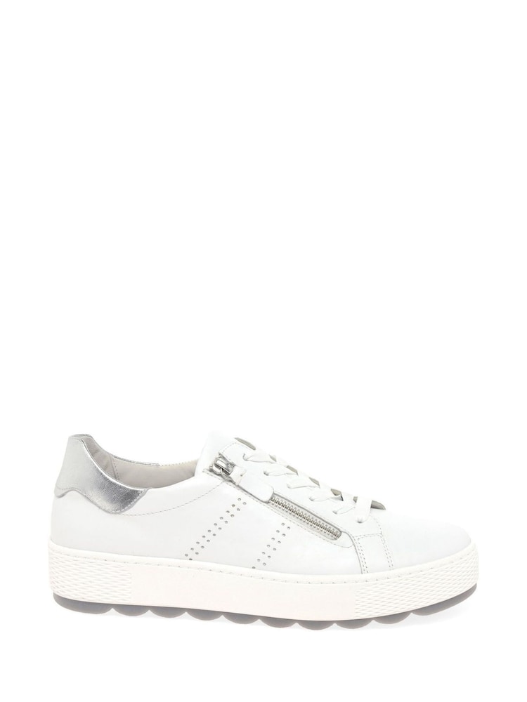 Gabor Quench Leather Sport Casual White Shoes - Image 1 of 5 Gabor Quench Leather Sport Casual White Shoes - Image 1 of 5