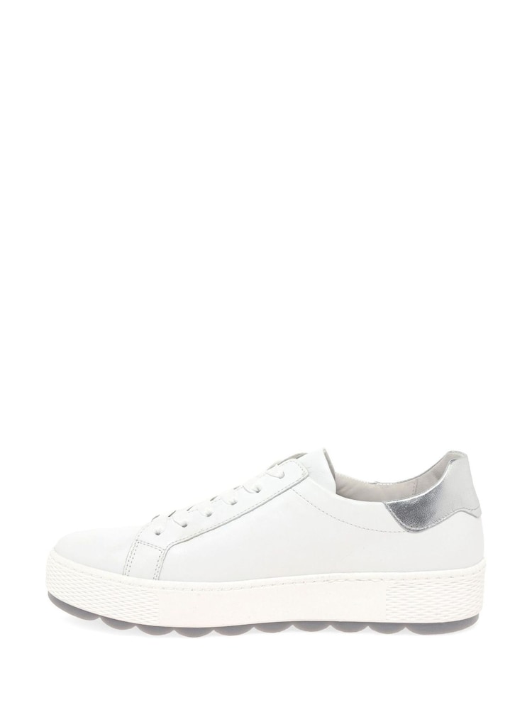 Gabor Quench Leather Sport Casual White Shoes - Image 2 of 5 Gabor Quench Leather Sport Casual White Shoes - Image 2 of 5