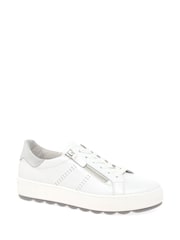 Gabor Quench Leather Sport Casual White Shoes - Image 3 of 5
