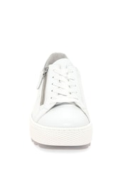 Gabor Quench Leather Sport Casual White Shoes - Image 4 of 5