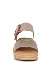 Gabor Andre Leather and Suede Fashion Brown Sandals - Image 5 of 6