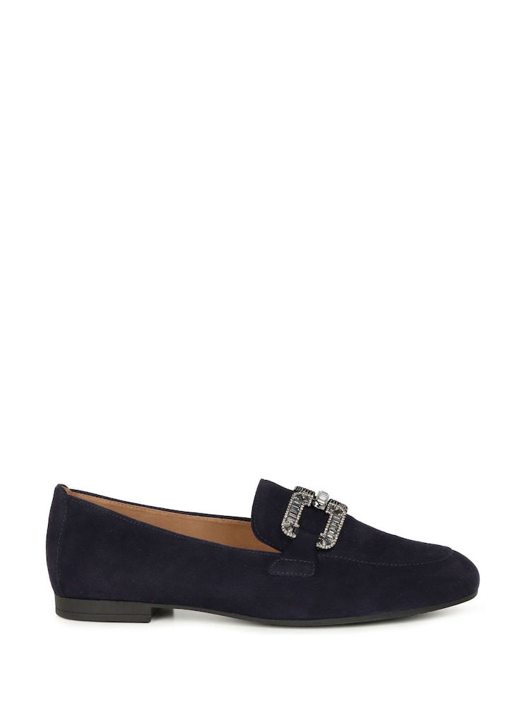 Gabor Blue Jackie Suede Fashion Casual Shoes - Image 1 of 5