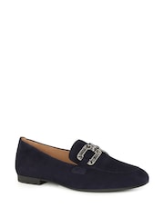 Gabor Blue Jackie Suede Fashion Casual Shoes - Image 2 of 5