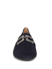 Gabor Blue Jackie Suede Fashion Casual Shoes - Image 5 of 5