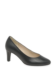 Gabor Edina Leather Dress Court Black Shoes - Image 3 of 6