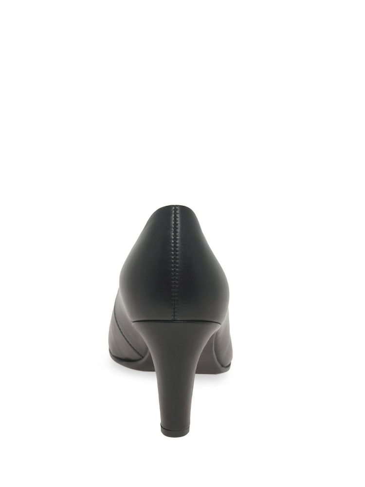 Gabor Edina Leather Dress Court Black Shoes - Image 6 of 6