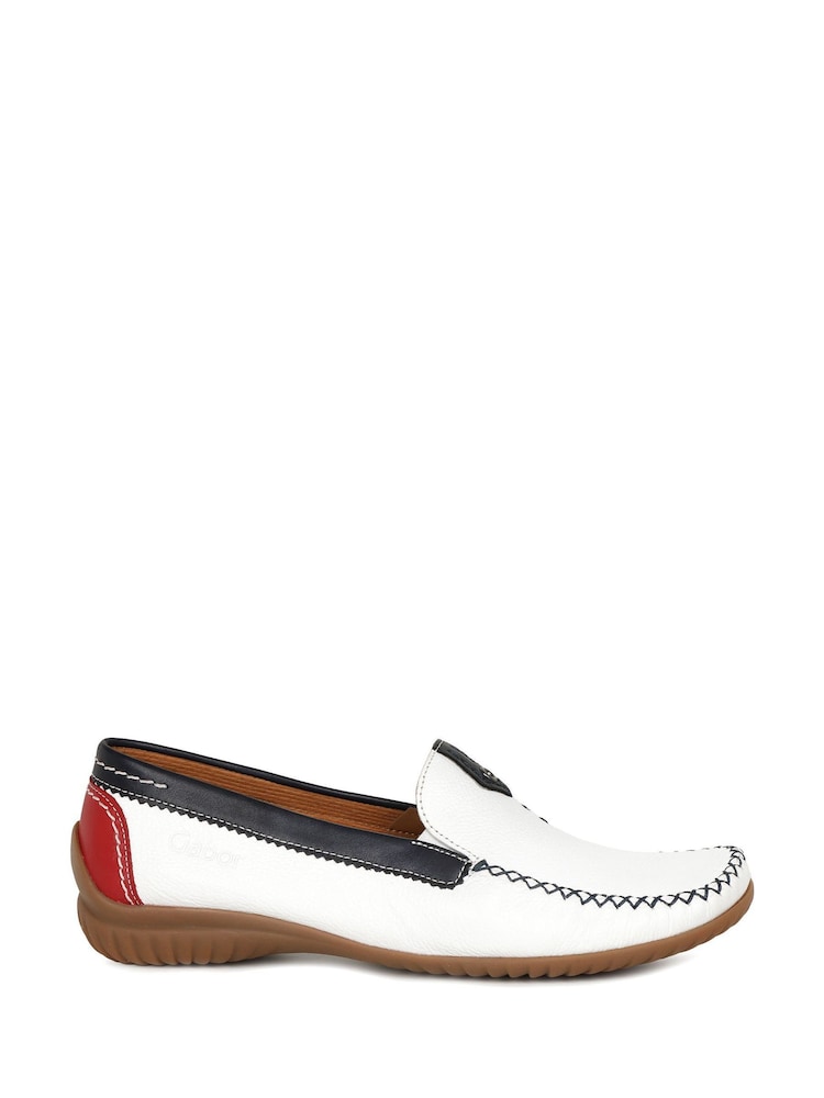 Gabor California Leather Basic Casual White Shoes - Image 1 of 6