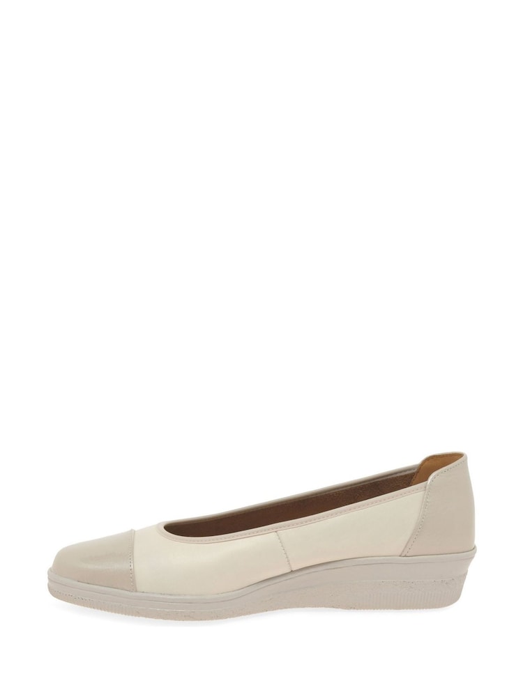 Gabor Petunia Leather Basic Casual White Shoes - Image 2 of 4