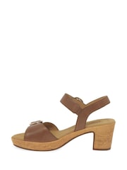Gabor Fantastica Leather Fashion Brown Sandals - Image 3 of 6
