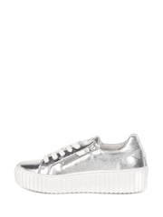 Gabor Silver Dolly Metallic Leather Sport Casual Shoes - Image 4 of 5