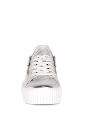 Gabor Silver Dolly Metallic Leather Sport Casual Shoes - Image 5 of 5