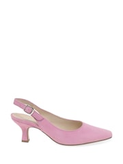 Gabor Pink Lindy Suede Open Court Shoes - Image 1 of 5