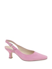 Gabor Pink Lindy Suede Open Court Shoes - Image 3 of 5