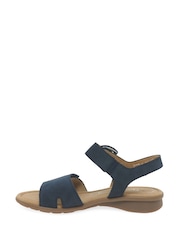Gabor Blue Marion Nubuck Basic Sandals - Image 2 of 5