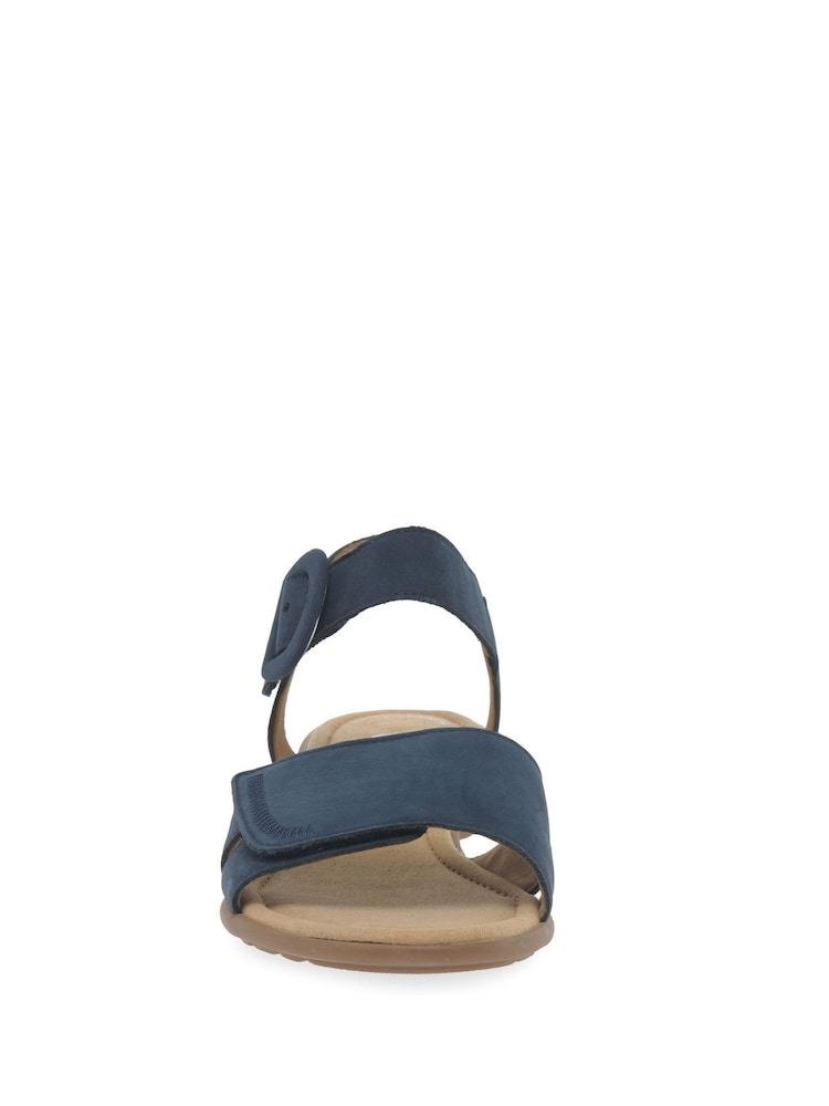 Gabor Blue Marion Nubuck Basic Sandals - Image 5 of 5