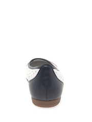 Gabor Blue Ruffle Leather Fashion Casual Shoes - Image 3 of 5