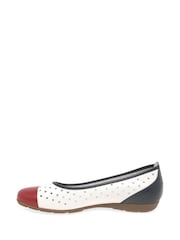Gabor Blue Ruffle Leather Fashion Casual Shoes - Image 4 of 5
