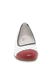 Gabor Blue Ruffle Leather Fashion Casual Shoes - Image 5 of 5