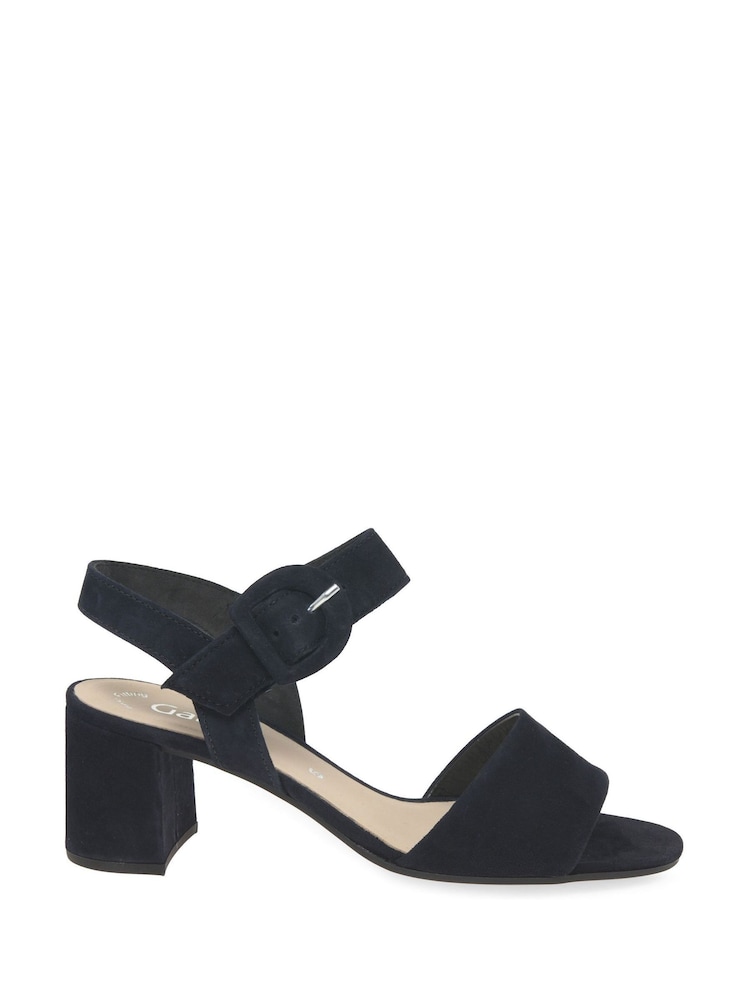 Gabor Blue Kooky Suede Dress Sandals - Image 1 of 6