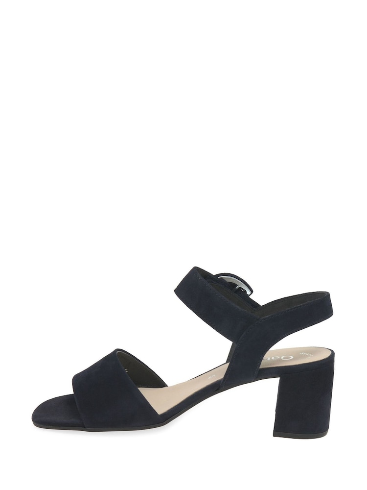 Gabor Blue Kooky Suede Dress Sandals - Image 2 of 6