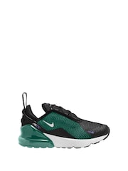 Nike Black White Green Junior Air Max 270 Trainers - Image 1 of 4