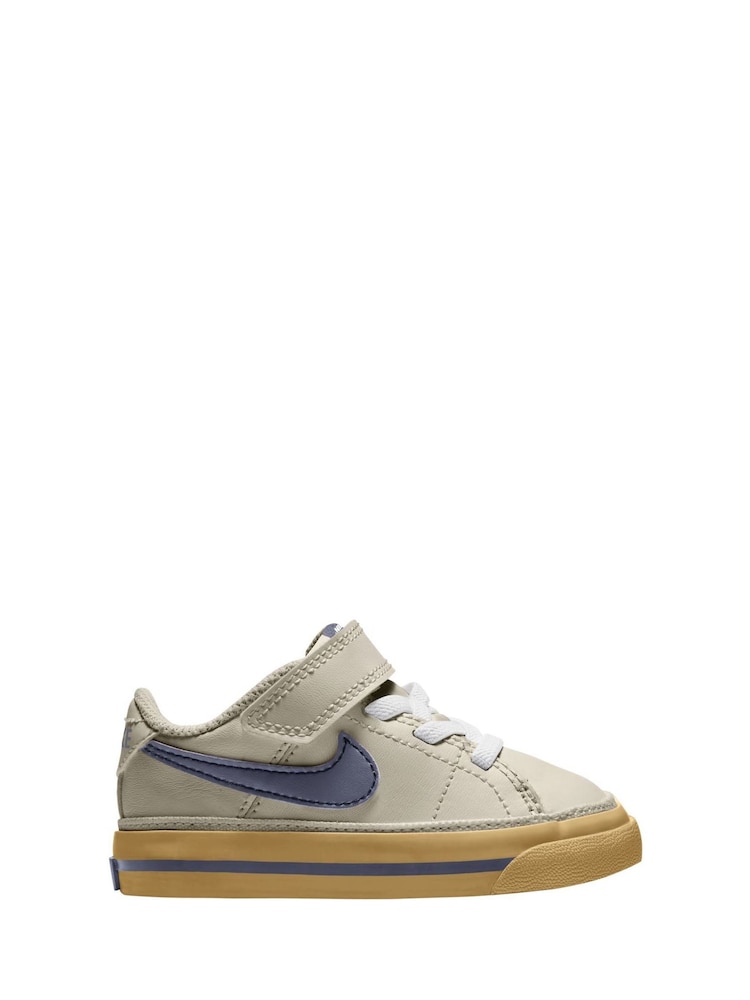 Nike Cream Infant Court Legacy Trainers - Image 1 of 3 Nike Cream Infant Court Legacy Trainers - Image 1 of 3