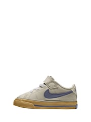 Nike Cream Infant Court Legacy Trainers - Image 2 of 3