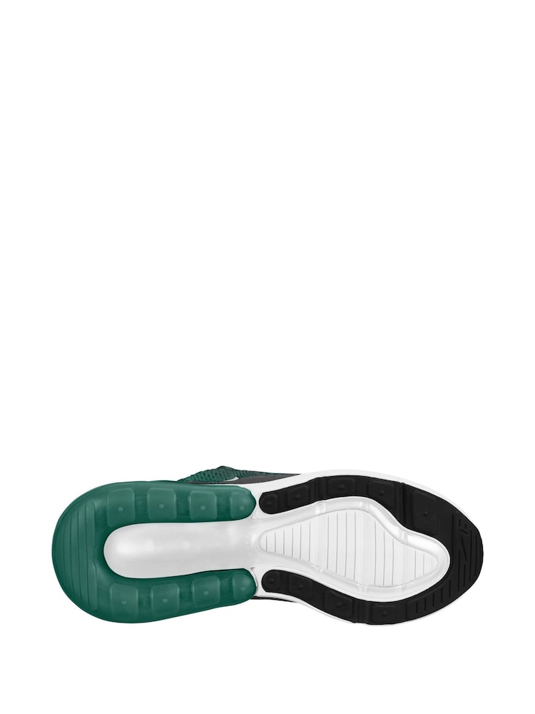 Nike Black White Green Youth Air Max 270 Trainers - Image 2 of 2 Nike Black White Green Youth Air Max 270 Trainers - Image 2 of 2