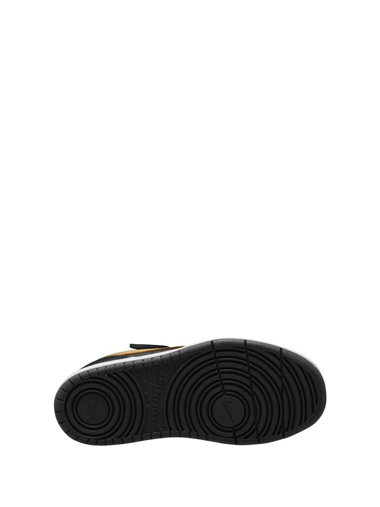 Nike Black/Gold Junior Court Borough Low Recraft Trainers - Image 4 of 4 Nike Black/Gold Junior Court Borough Low Recraft Trainers - Image 4 of 4