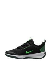 Nike Black Volt Youth Omni Court Trainers - Image 2 of 4