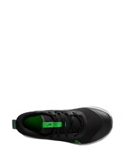 Nike Black Volt Youth Omni Court Trainers - Image 3 of 4