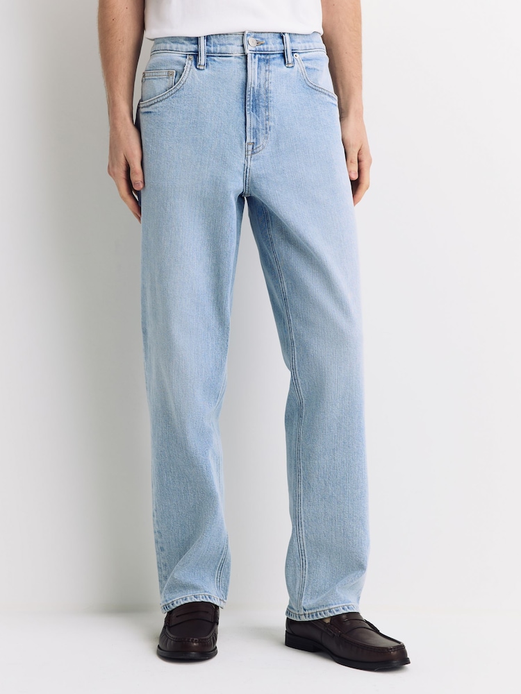 دنيم تبييض - قياس انسيابي - جينز - صورة 1 من 5