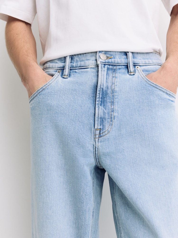 دنيم تبييض - قياس انسيابي - جينز - صورة 5 من 5