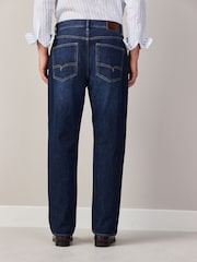 Dark Blue Straight Fit Jeans - Image 3 of 6