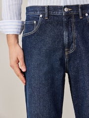 Dark Blue Straight Fit Jeans - Image 5 of 6