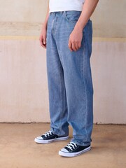 Steel Blue Relaxed Fit Lightweight Jeans - Image 1 of 11