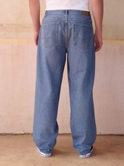 Steel Blue Relaxed Fit Lightweight Jeans - Image 4 of 11