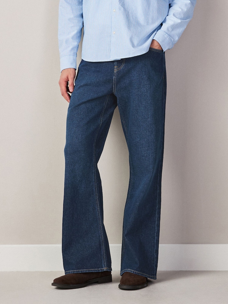 Dark Blue Flared Jeans - Image 1 of 10