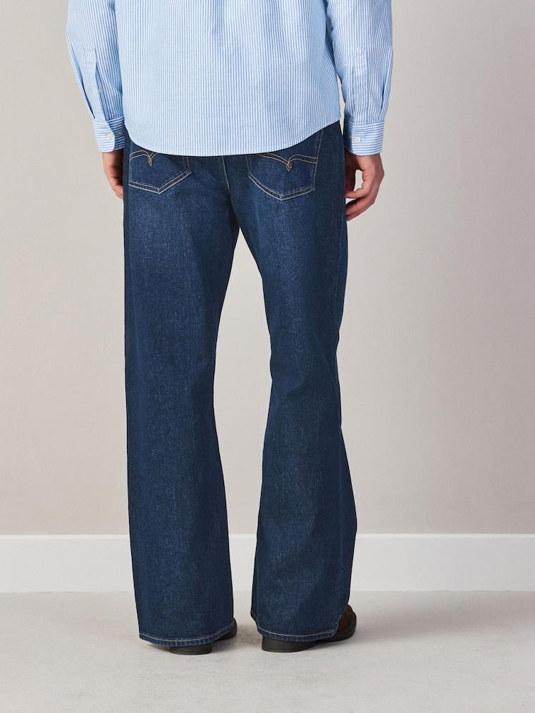 Dark Blue Flared Jeans - Image 2 of 10