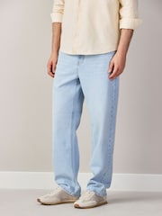 Bleach Denim Regular Tapered Fit Jeans - Image 1 of 7