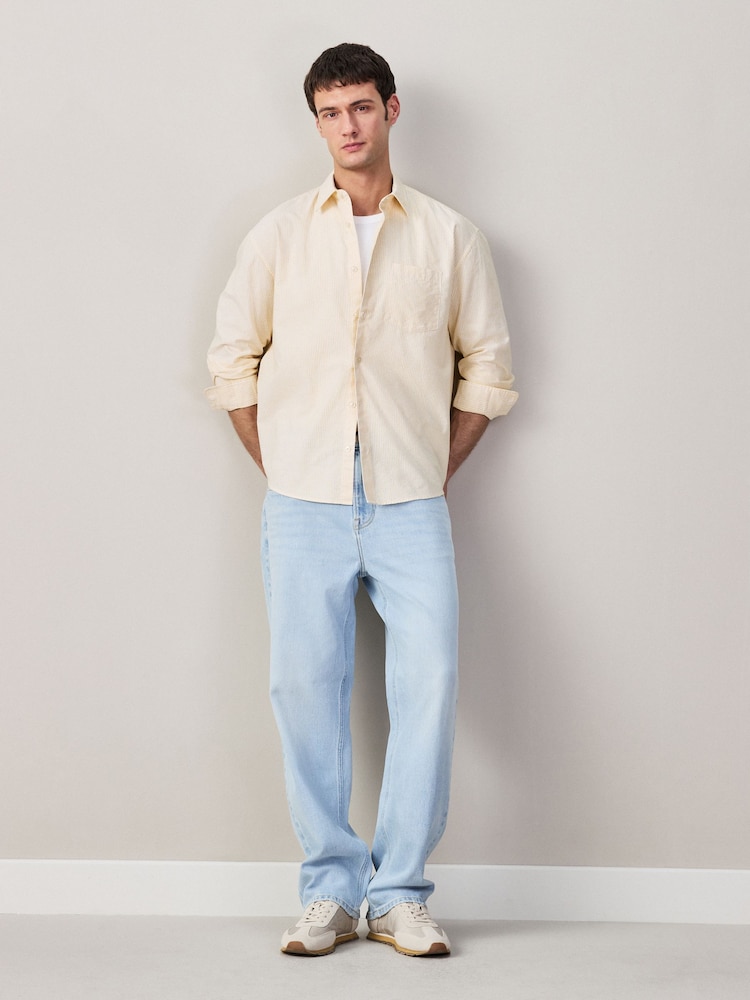 Bleach Denim Regular Tapered Fit Jeans - Image 2 of 7