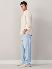 Bleach Denim Regular Tapered Fit Jeans - Image 5 of 7