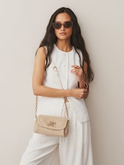 Natural Raffia Effect Cross-Body Bag - Image 2 of 10