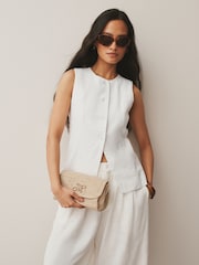 Natural Raffia Effect Cross-Body Bag - Image 3 of 10