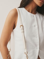 Natural Raffia Effect Cross-Body Bag - Image 4 of 10