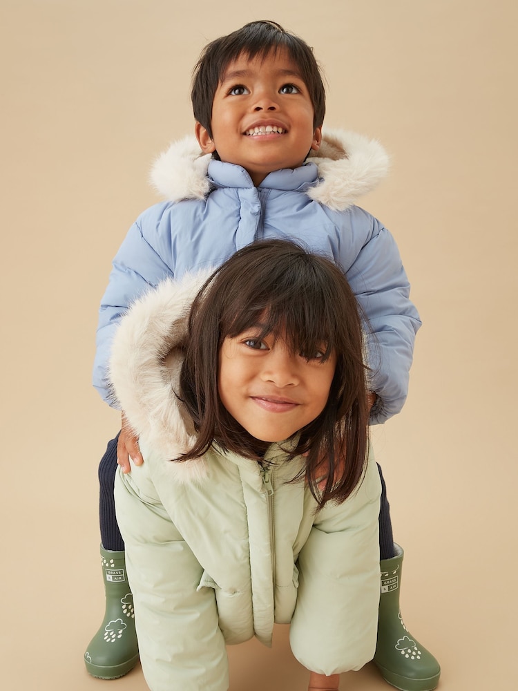 MORI Supersoft Cosy Zip Up Coat with Detachable Hood - Image 2 of 5 MORI Supersoft Cosy Zip Up Coat with Detachable Hood - Image 2 of 5