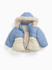 MORI Supersoft Cosy Zip Up Coat with Detachable Hood - Image 5 of 5