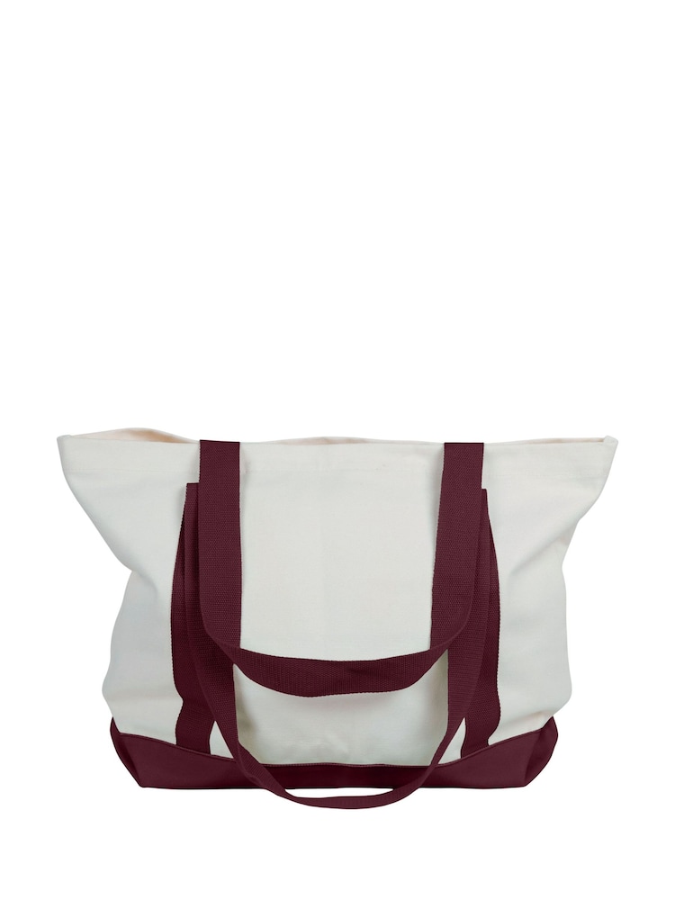New Balance Red Classic Canvas Tote - Image 2 of 5 New Balance Red Classic Canvas Tote - Image 2 of 5
