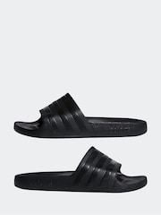 adidas Black Sportswear Adilette Aqua Slides - Image 5 of 10